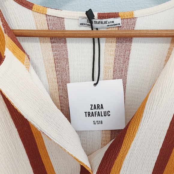 ZARA SEMI CROPPED BLOUSE - Picture 4 of 7